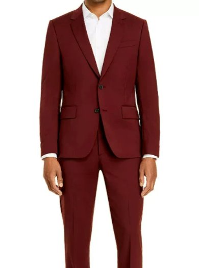Burgundy Gabardine