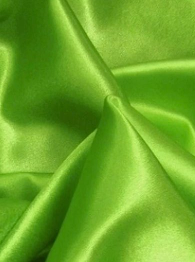 Stretch Satin Neon Green