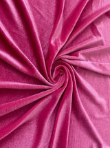 Stretch Velvet Hot Pink