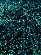 Hunter Green Sequin Velvet