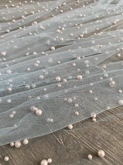 Pearl Tulle Baby Blue