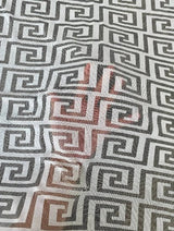 Printed Power Mesh White Geo