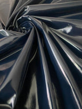 Navy Glossy Stretch Patent Leather Latex