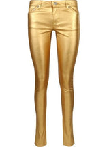 Gold 4 Way Stretch Faux Pleather
