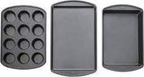 Wilton Perfect Results Muffin, Baking and Oblong Pan Bakeware Set, 3-Piece