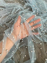 Pearl Tulle Baby Blue