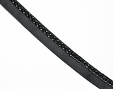 Ribbon with Black Chain Black Grosgrain 0.63"