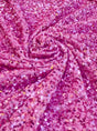 Pink Sequin Stretch Velvet