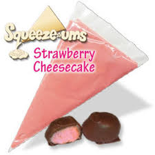 Squeeze-ums Strawberry Cheesecake Soft Cream Candy Center