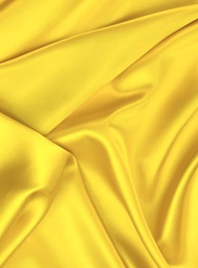 Yellow Silky Stretch Satin