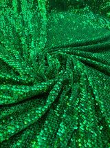 Stretch Sequin on Velvet Emerald Green