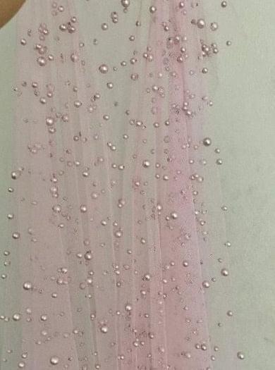 Pearl Tulle Baby Pink