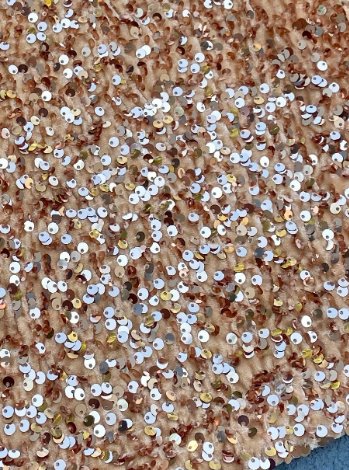 Rose Gold Sequin Velvet