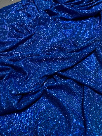 Royal Blue Stretch Lurex Jersey Knit