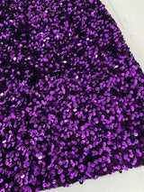 Purple Sequin on Velvet