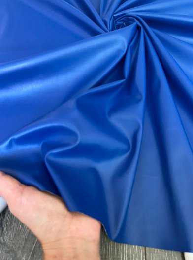 Stretch Faux Leather Royal Blue