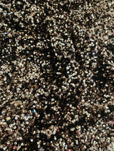 Gold Champagne Sequin on Velvet