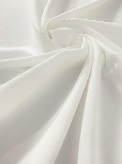 White Stretch Crepe