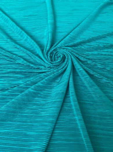 Stretch Knit Pleated Teal