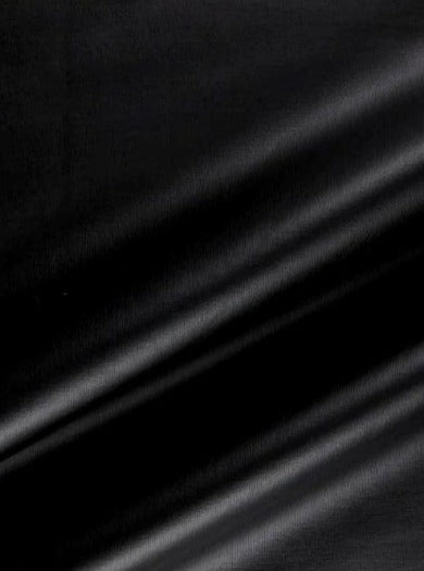 Black 2-Way Stretch Faux Leather