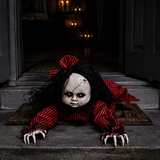 9" Touch Activated Animatronic Doll Halloween Lighted Decoration