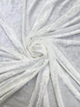 Stretch Crushed Velvet White