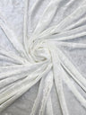 Stretch Crushed Velvet White