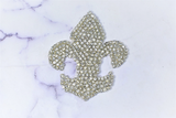 Rhinestone Applique Fleur De Los 3.5 x 4