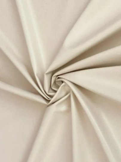 Beige Stretch Faux Leather