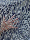 Glitter Lace Silver Wave Design