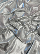 Shiny Silver Slinky Foiled Jersey