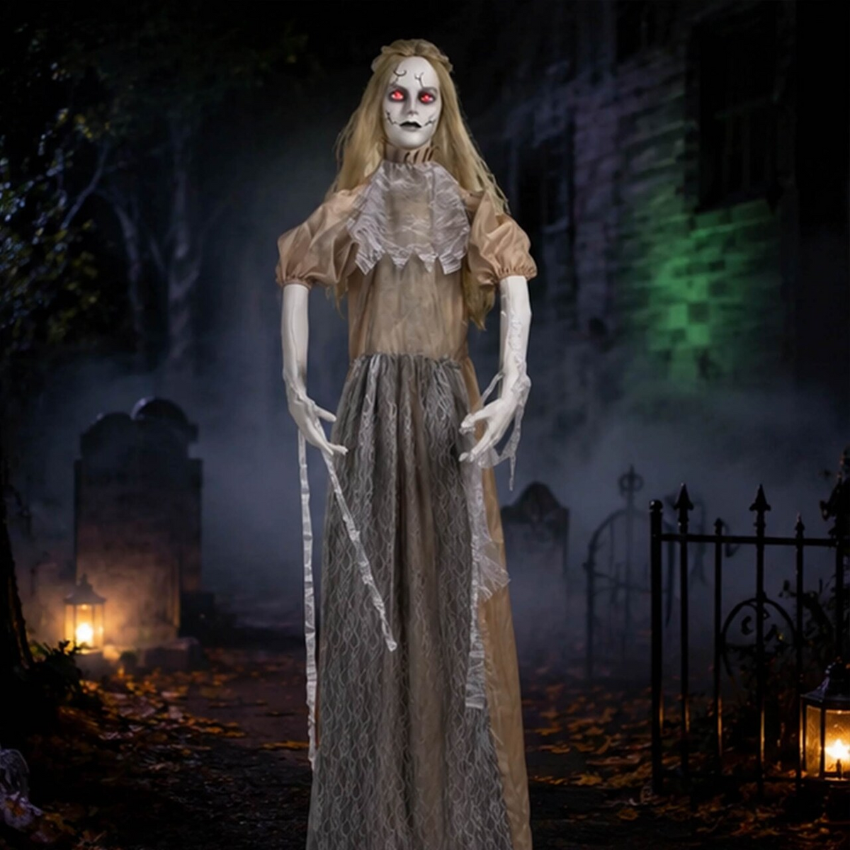 6 Ft Animated Zombie Bride Halloween Outdoor Yard Decoration