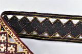 Beaded Rhinestone Floral Trim 1.5"