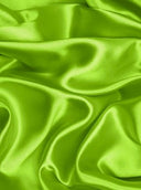 Stretch Satin Neon Green