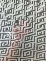 Printed Power Mesh White Geo