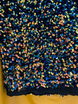Stretch Sequin on Velvet Multicolor