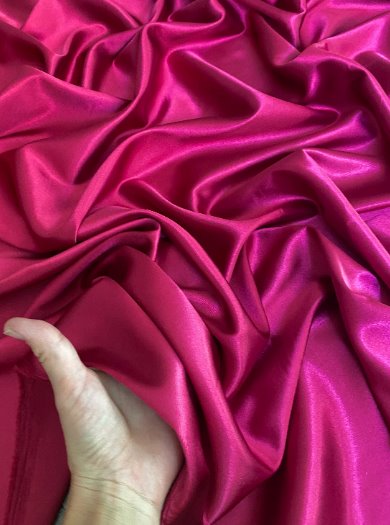 Stretch Silk Satin Fuchsia