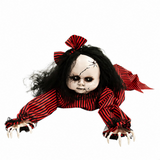 9" Touch Activated Animatronic Doll Halloween Lighted Decoration