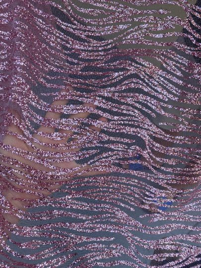 Glitter Lace Baby Pink