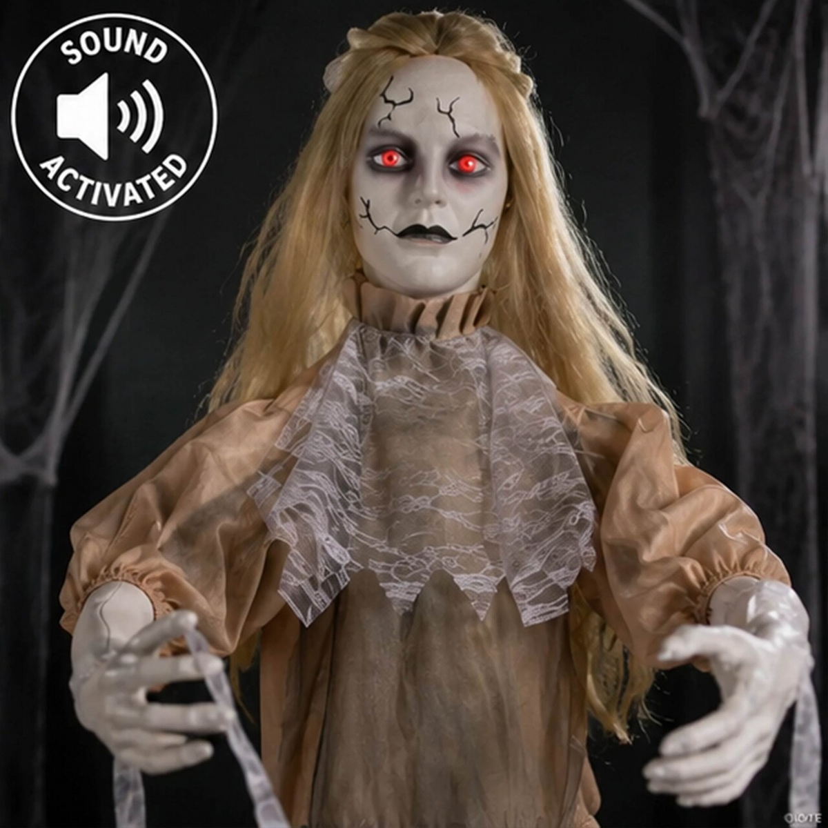 6 Ft Animated Zombie Bride Halloween Outdoor Yard Decoration