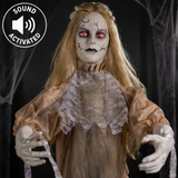 6 Ft Animated Zombie Bride Halloween Outdoor Yard Decoration