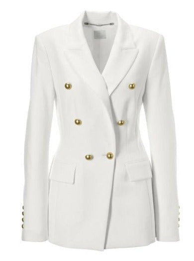 White Delaney Gabardine