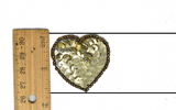 Sequin Heart Applique 1.75" x 1.63"
