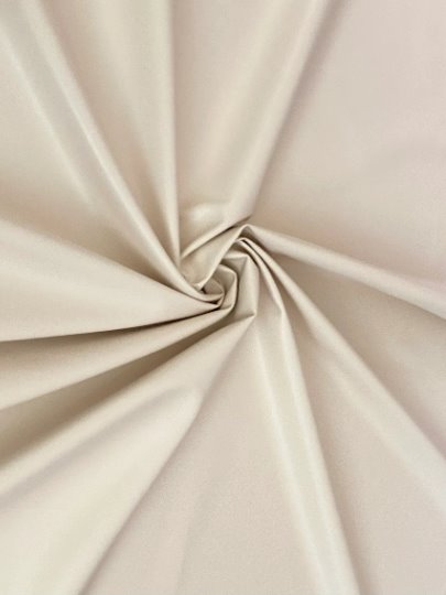Beige Stretch Faux Leather