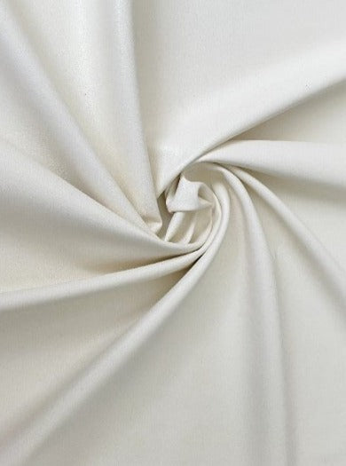 Stretch Faux Leather Off White