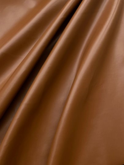 Brown Cognac 2-Way Stretch Faux Leather