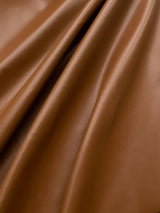 Brown Cognac 2-Way Stretch Faux Leather