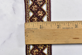 Beaded Rhinestone Floral Trim 1.5"