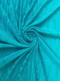 Stretch Knit Pleated Teal