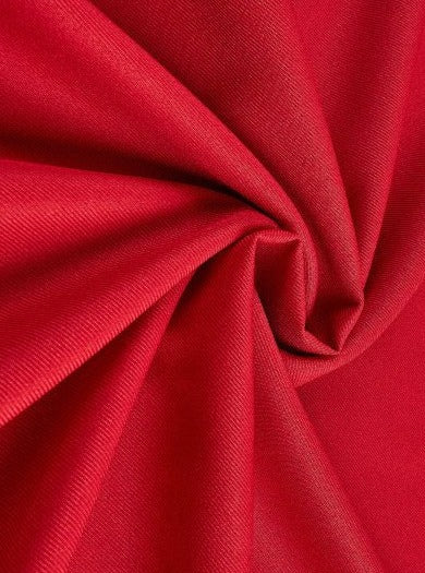 Poly Poplin Red